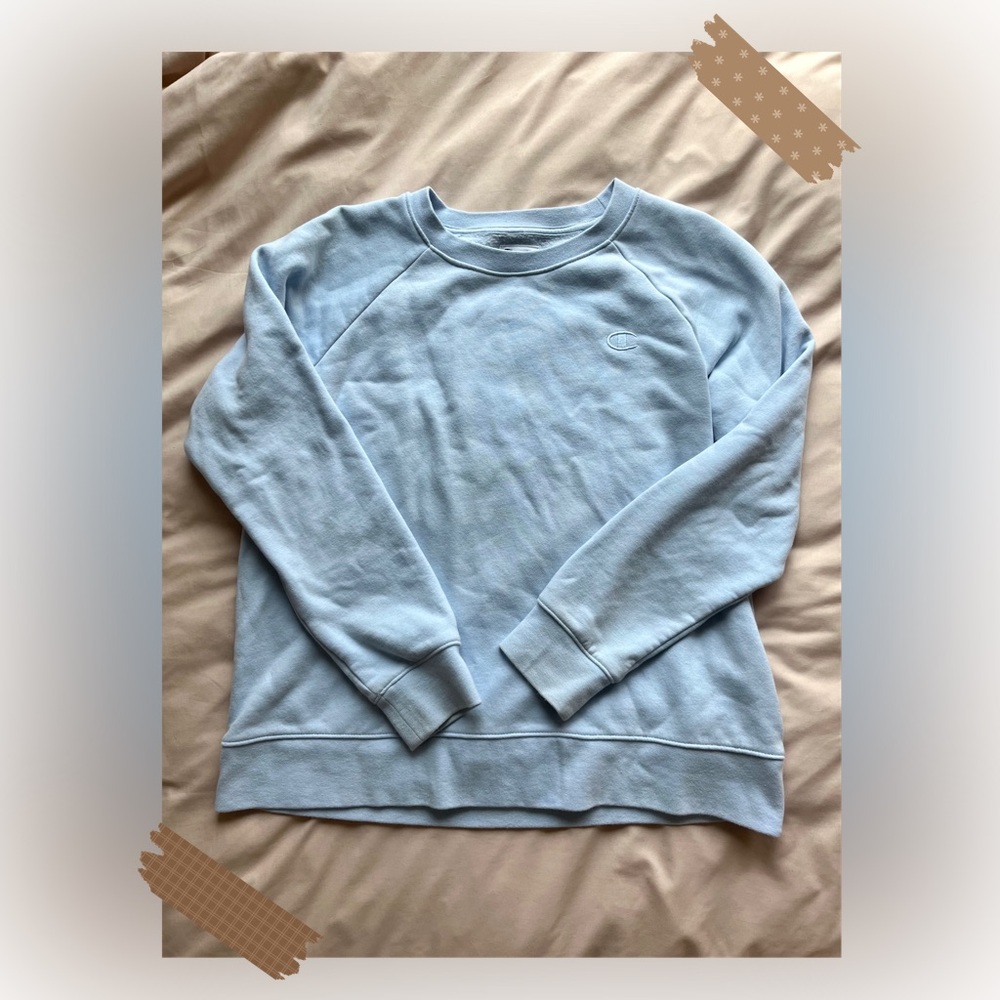 Champion Light Blue Crewneck Sweatshirt Women’s